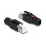 DeLOCK ficha RJ45 de montagem no local Cat.6A preto conector reto