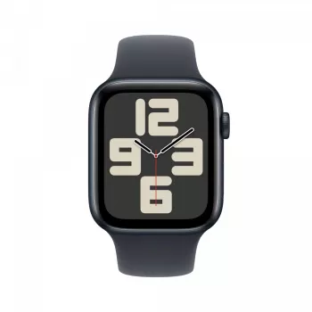 Apple Watch SE 2 GPS 44mm Bracelete desportiva M/L Smartwatch, Meia-noite (MXEK3ET/A)