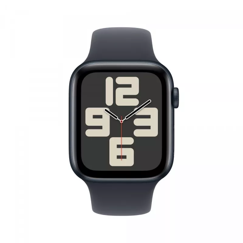 Apple Watch SE 2 GPS 44mm Bracelete desportiva M/L Smartwatch, Meia-noite (MXEK3ET/A)