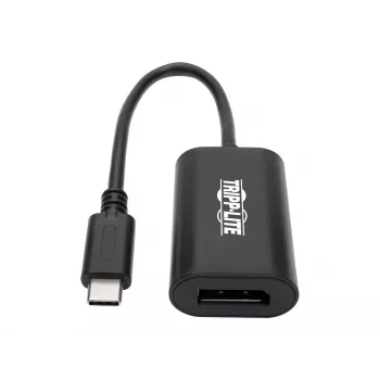 Tripp Eaton Tripp Lite Series Adaptador conversor de vídeo USB-C para DisplayPort 4K x 2K @ 60Hz, Preto, USB Type-C para DP, USB-C, USB Type-C 6 polegadas