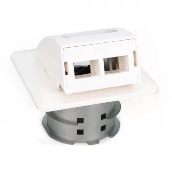 Tomada de parede de fibra ótica FTTH Digitus DN-93201 adaptador SC/LC 86x30x86mm