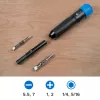 iFixit Narwhal chave de parafusos 6 em 1 com tampa rotativa com bloqueio, preta