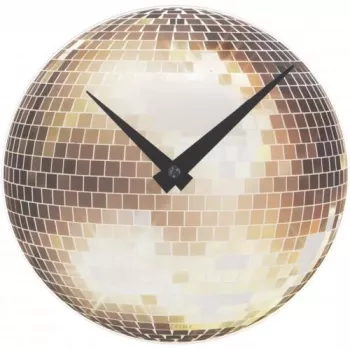Relógio de parede NeXtime 5172 Little Disco, Ø20 cm, prateado