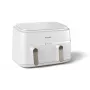 Fritadeira Philips série 3000 NA353/10 dupla 9 L de pé 2750 W fritadeira de ar quente prateado, branco