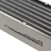 Bloco radiador Aqua-Computer 33706 — alumínio/cobre/aço inoxidável, 320×140×73 mm, cinzento/prateado