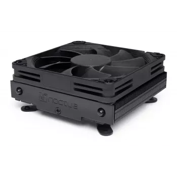Dissipador de CPU Noctua NH-L9i chromax.preto, ventoinha low-profile de 92 mm, suporte para LGA1151/LGA115x/AM4, 37 mm de altura, dissipador 95x95 mm