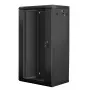 Armário de parede LANBERG WF01-6422-10B, 22U, 19 polegadas, 600x450x1085 mm, aço, preto