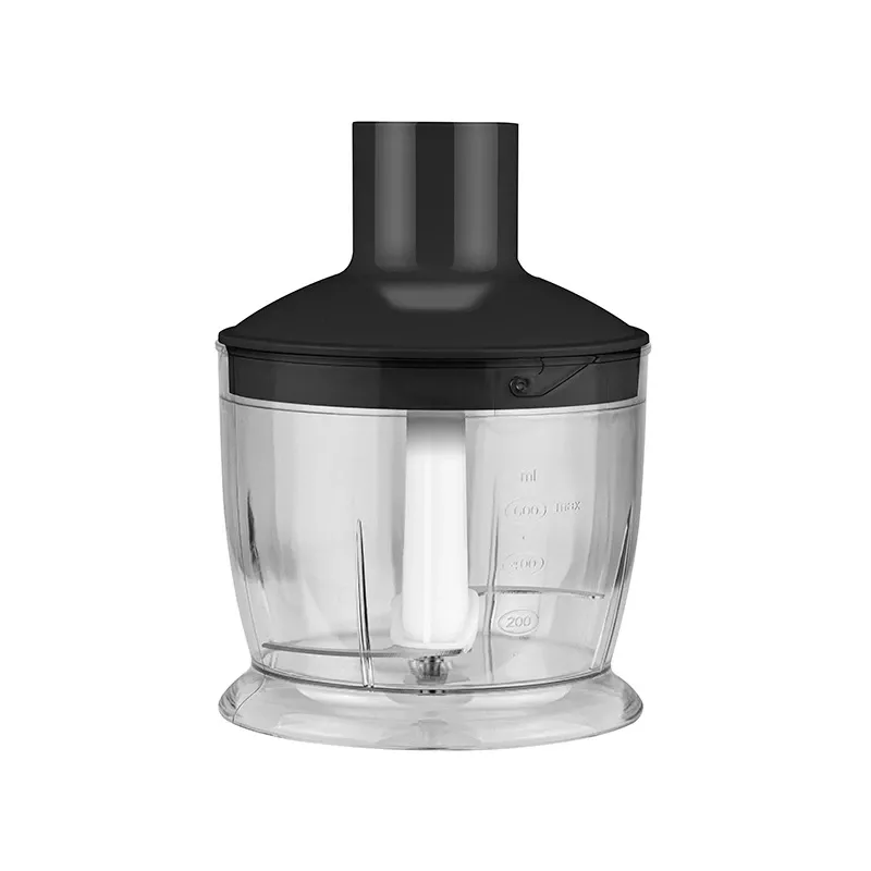 LAFE BlendMix BRK-003A conjunto de varinha mágica, 800 W, 2 velocidades, turbo, lâmina de aço inoxidável, copo de 0,6 l, preto/prateado