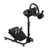 White Shark CONQUEROR-2 Suporte de volante dobrável para corridas com suporte para alavanca de velocidades