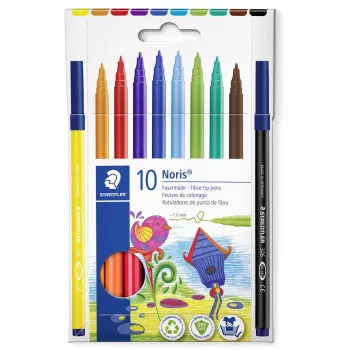 Marcador permanente ponta redonda Staedtler 326 C10 cores sortidas 10 unid.