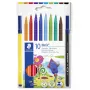 Marcador permanente ponta redonda Staedtler 326 C10 cores sortidas 10 unid.