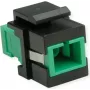 Keystone de fibra ótica ROLINE SC/SC simplex monomodo OS2 APC - fibra monomodo