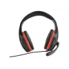 Headset gaming com fios GEMBIRD GHS-03 — 20–20000 Hz, cabo de 2 m, 250 g, preto/vermelho