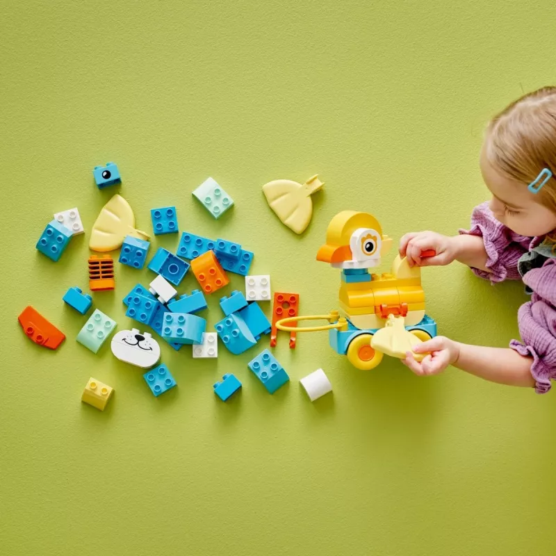 Conjunto de jogo LEGO DUPLO 3-em-1 Animais sobre Rodas 10448 — animais de construção e jogo DUPLO, 58 peças, a partir dos 2 anos