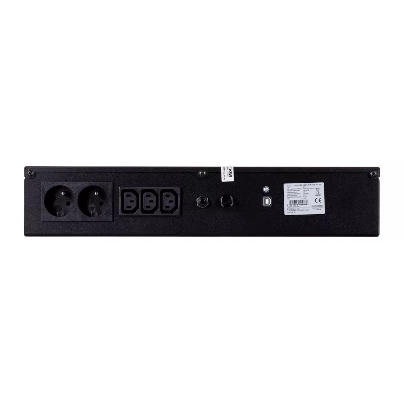 EVER ECO Pro 1000 AVR CDS UPS Line-Interactive rack 19 polegadas 2U, 1000 VA / 650 W