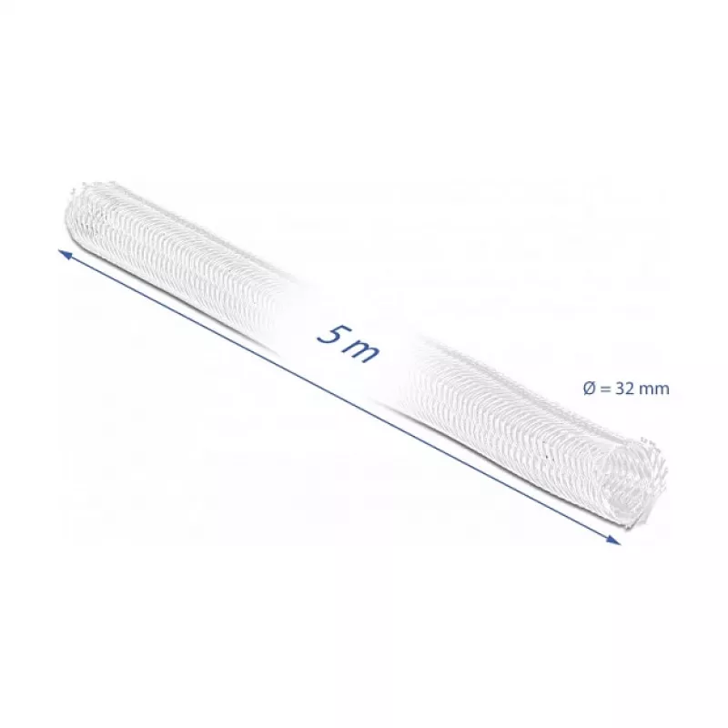 Manga de malha DeLOCK 20818 5 m x 32 mm branco