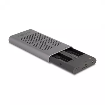 Caixa para SSD DeLOCK 42027 cinzento M.2 10 Gbit/s USB Type-C