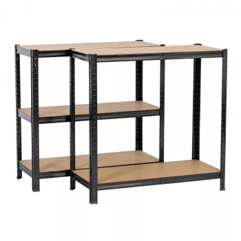 Extralink Estante metálico 180x90x40 preto
