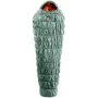 Saco-cama DEUTER Exosphere +4° EL sage-paprika, saco-cama leve e compacto para mulher com fecho de correr à esquerda