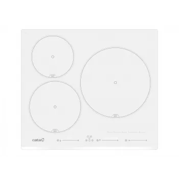 Placa CATA | INSB 6003E2 WH | Indução | Número de zonas de cozedura 3 | Slider tátil | Branco