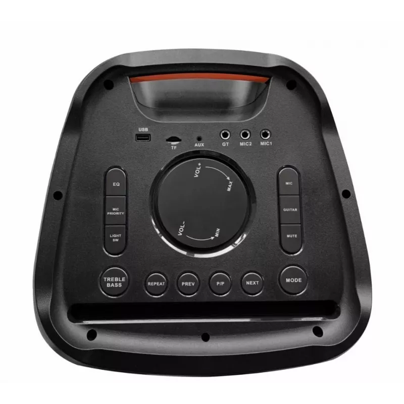 Sistema de karaoke Blaupunkt PB10DB 1000W microfone com fio indicador LED