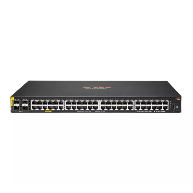 Switch gerido HPE Aruba Networking Aruba 6100 48G PoE 4SFP+ 370W