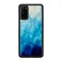 Capa de proteção iKins para Samsung Galaxy S20 — lago azul acabamento preto