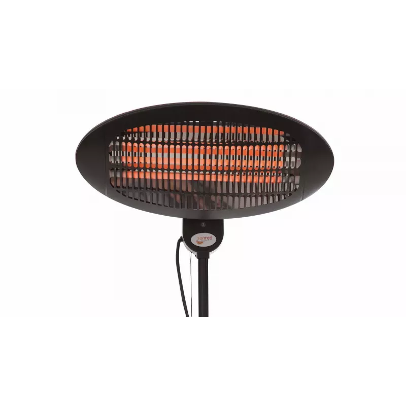 Aquecedor elétrico Sunred SMQ2000A para interior e exterior preto 2000 W aquecedor elétrico de quartzo