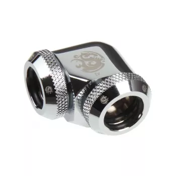 Adaptador Multi-Link BitsPower 90° para 2x 12mm AD — BP-E90DML, prateado brilhante
