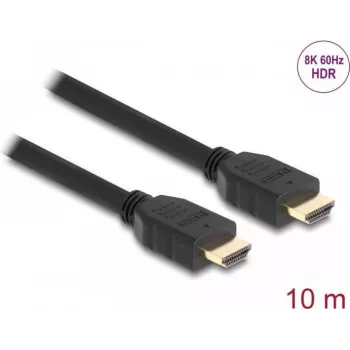 Cabo HDMI High Speed DeLOCK 48 Gbit/s 8K 60 Hz preto 10 m