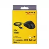 Rato DeLOCK 12548 Office para canhotos USB Type-A ótico 2400 DPI
