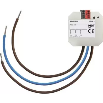 Interface de botão MDT BE-02230.02 interface de botão 2 vias versão encastrar
