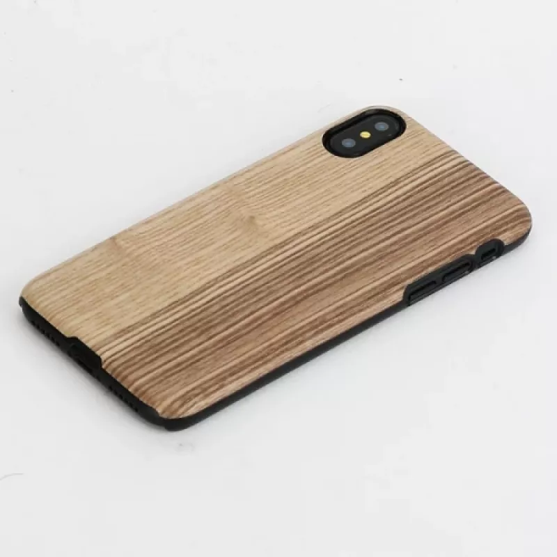 Capa para smartphone man and wood para iPhone X/XS – Vintage Olive preto
