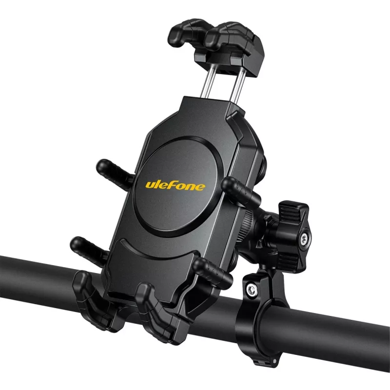 Suporte passivo UleFone Armor Mount Pro para telemóveis — suporte, para bicicleta e trotinete, preto