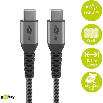 Cabo USB Goobay 49302 preto