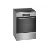 Fogão Bosch HLS79Y351U Série 6 Placa de indução, forno elétrico, aço inoxidável, largura 60 cm, grelhar, LCD, 63 L, profundidade 60 cm