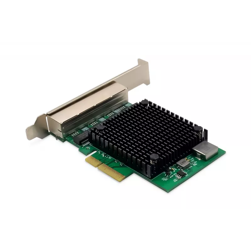 Placa de rede Digitus 4 portas 2,5 Gigabit Ethernet PCI Express chipset Realtek