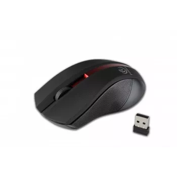 Rato ótico sem fios Rebeltec GALAXY preto/vermelho interface