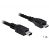 Cabo USB DeLOCK 83177 1 m Micro-USB B Mini-USB B Preto