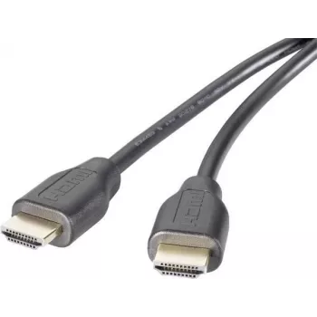 Cabo de ligação HDMI SpeaKa Professional 1,50 m Audio Return Channel, contactos banhados a ouro preto [1x ficha HDMI – 1x ficha HDMI] (SP-9001756)