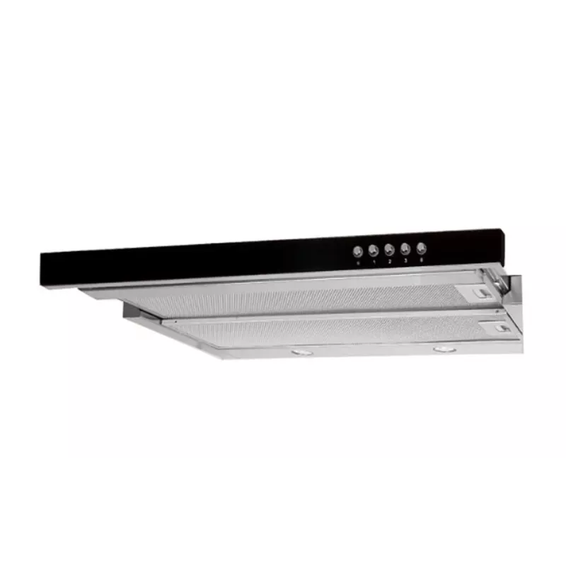 Exaustor de encastrar Akpo WK-7 Light Glass 220 m³/h preto, cinzento