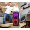 Sistema de áudio PLL FM USB/SD/BT 2xKaraoke FULL LED PartyBox