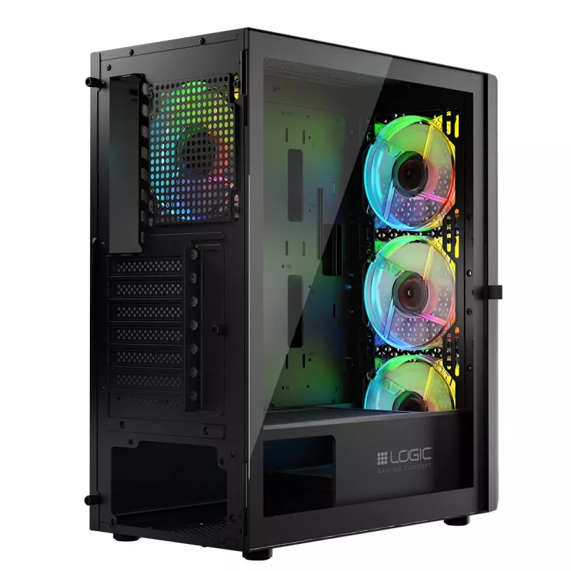 Caixa Logic ARAMIS ARGB MINIDI USB 3.0 preto