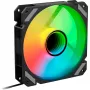 SHARKOON SHARK Mirror RGB PWM 120 mm ventoinha de caixa, 1500 RPM, preta