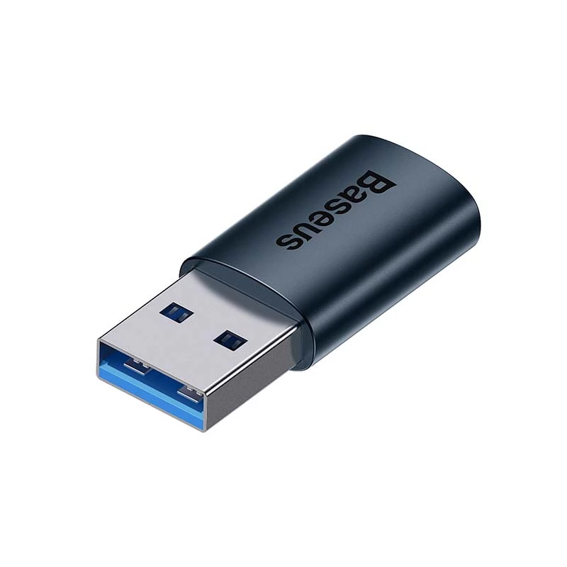 Adaptador Baseus Ingenuity USB-A para USB-C OTG (azul)