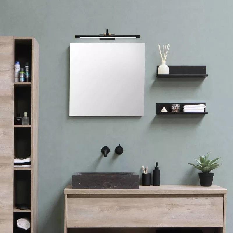 Aplique de parede decorativo ActiveJet AJE-FADO — LED 12W, 720 lm, 4000K, IP44, 560×210×100 mm