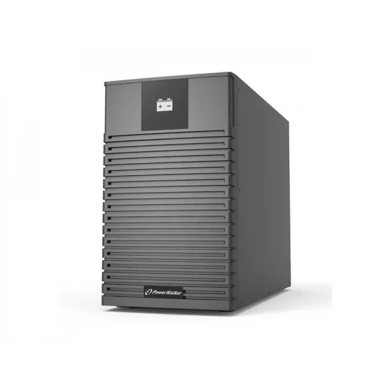 Armário de baterias UPS PowerWalker BP I72T-12x9Ah Torre preto — 12 gavetas, baterias 9 Ah, rodas, 318×192×428 mm