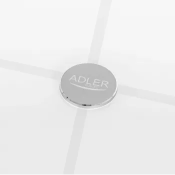Balança de casa de banho Adler AD 8187 — peso máx. 180 kg, precisão 100 g, medição de IMC, branco