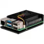 Joy-IT Armor Case BLOCK ACTIVE Caixa SBC compatível com placas de desenvolvimento Raspberry Pi (RB-AlucaseP5-07FAN)