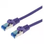 Cabo de rede LOGON TCR55SS100V Cat5e F/UTP (FTP) roxo 10 m RJ-45–RJ-45